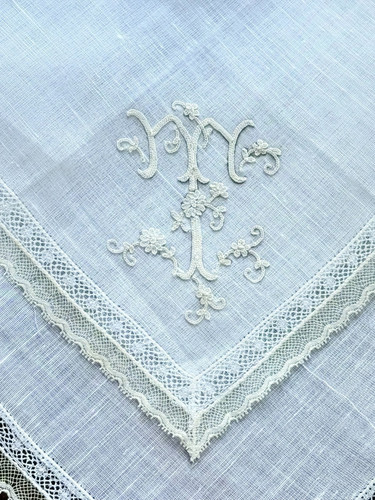 Pizzo antico fazzoletto - -,
