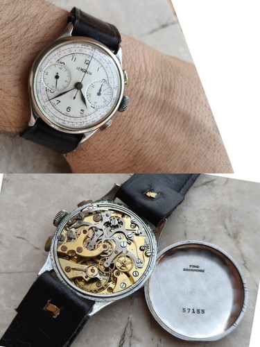 40s lemania chronograph cal - chronograph,