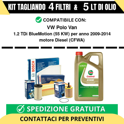 Tagliando per polo van 2 - tagliando, 1.2