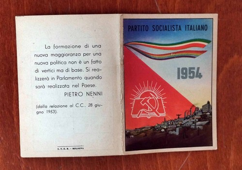 Tessera 1954 del - , partito