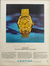 CERTINA DS Pubblicità 1966 OROLOGIO PRECISION 1 Pagina originale