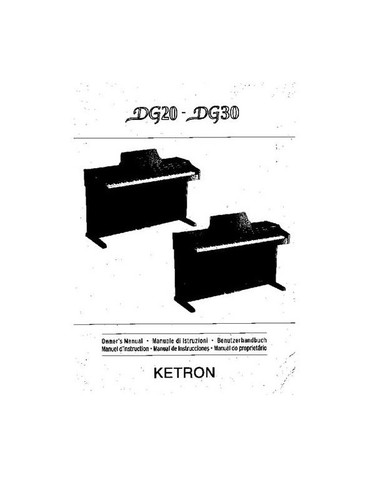 Ketron dg20 dg30 manuale - ketron, in