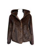 Riva Tricot – Pelliccia ecologica corta color caffè