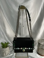 Fendi Black Leather Mini I Kan