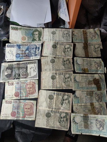 Lotto banconote lire italia - banconote,