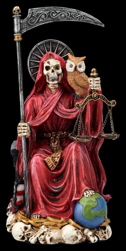 Statua santa muerte seduta - statua,