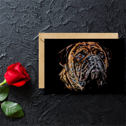 Biglietto auguri brindle - di,