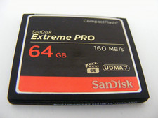 64GB Compact Flash Card Extreme PRO UDMA 7 (64GB CF) SanDisk usato