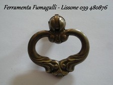 MP0092 MANIGLIETTA MANIGLIETTE PENDENTE 45x30 RESTAURO MOBILE ANTICO MANIGLIA