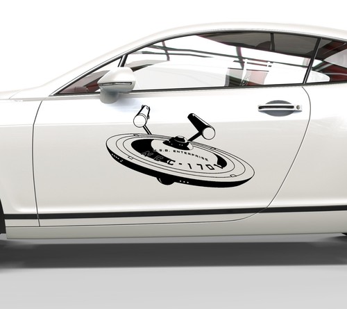 Adesivi auto star - star, trek