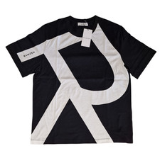 RAMZEN T-Shirt Nera Maglia Uomo Nuova con Etichetta Alta Moda Made in Italy