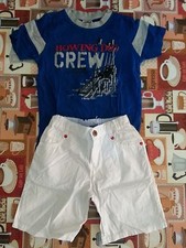 lotto 603 stock abbigliamento maglietta pantaloncino bimbo bambino 4/5 anni