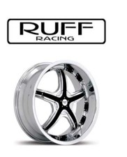 Cerchi per bmw 18 pollici 2x8,5  2x9,5 marca ruff racing 931 cromo 