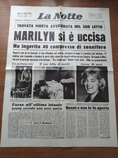LA NOTTE 6 7 AGOSTO 1962 MORTE MARILYN MONROE ASSASSINIO