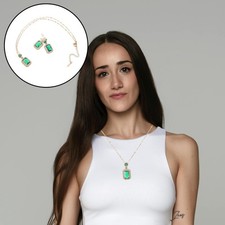  Gioielli Per Le Donne Set Collana Girocollo Ragazze Ciondolo Metallico