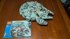 LEGO Star Wars #4504 Millennium Falcon 100% Completo con Istruzioni e Minifigure