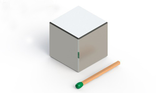 Magnete neodimio 20x20x20 - neodimio, mm