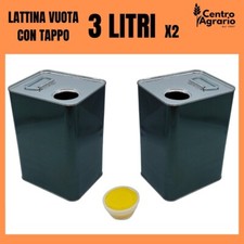 Lattina vuota per olio di