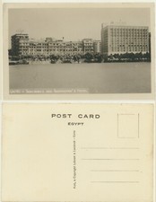 EGYPT -EGITTO -CAIRO -SEMIRAMIS AND SHEPHEARD' S HOTEL POSTCARD