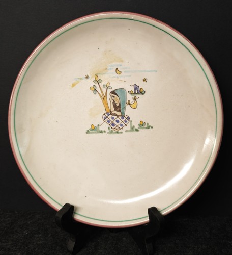 Piatto ceramica decoro - in,