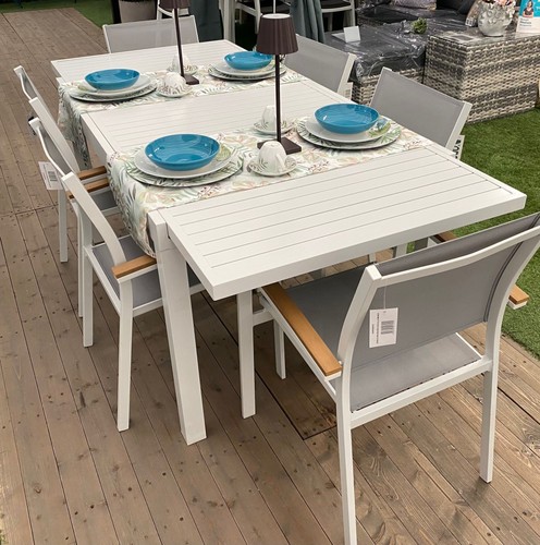 Set white alluminio - white, 1