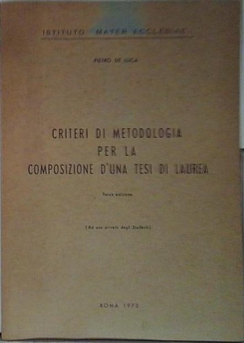 Criteri metodologia per la - metodologia,