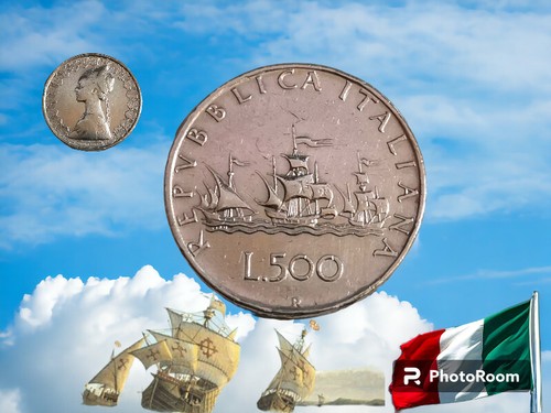 Moneta 500 lire argento - moneta,