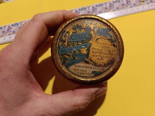 Scatola latta pastiglie - latta,