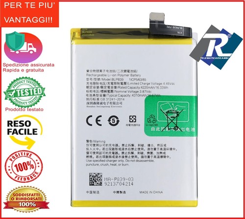 Batteria blp839 per oppo a95 - per,