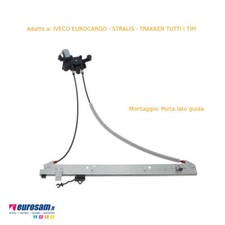 Alzacristalli Alzavetro elettrico sx adatto a Iveco Eurocargo Stralis Trakker
