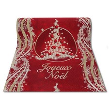Tappeto Zerbino natalizio 100x105 cm.  JOYEUX NOEL