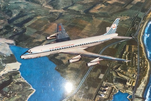 Cartolina aereo boeing klm - aereo,
