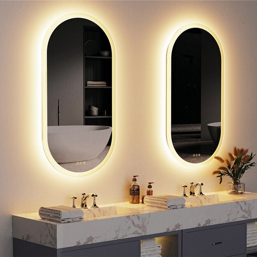Specchio bagno rotondo led - specchio,
