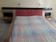 letto matrimoniale con rete in toga di legno