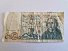 5000 LIRE 5.000 COLOMBO  3 CARAVELLE   20-05-1971