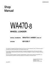 Komatsu WA470-8 Manuale di