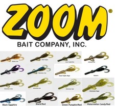 ZOOM  Baby Brush Hog  5-1/2''  12pz x BUSTA CREATURA SPINNING BLACK BASS