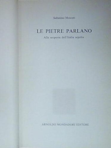 Moscati pietre parlano - moscati,