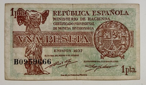 Billete peseta 1937 - peseta,