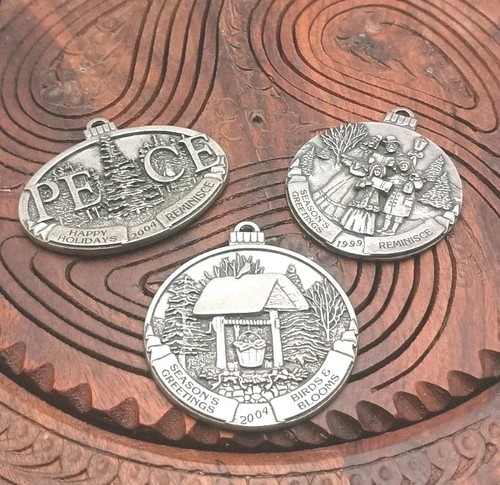 Pewter christmas ornaments - christmas,