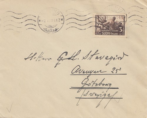 Finnland 1938 brief nach - 1938:,