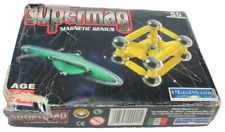 SUPERMAG 50 PEZZI MAGNETICI GENIUS MAGNETI PLASTWOOD SFERE CON SCATOLA VINTAGE