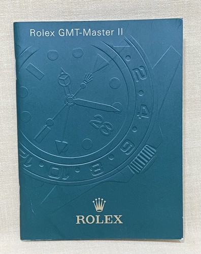 Rolex gmt master booklet - ii,
