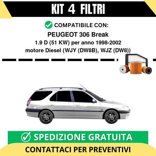Kit filtri tagliando per - 4,