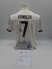 Maglia Del Portogallo Cristiano Ronaldo Firmata Autografo COA Calcio Bianco L