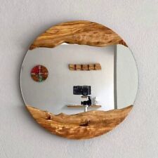 Antico Telaio IN Legno Mirror, Live Bordo Mirror Muro IN Forma Rotonda