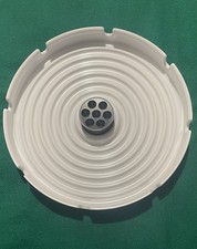 Kartell Grande Posacenere Bianco Candido Anna Castelli Vintage Condizione Nuovo