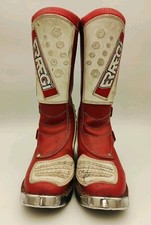 Vintage 80s Italy RG Engineering Motorcycle Biker Leather Boots EU41/US 8 RARE