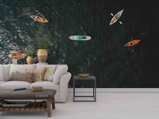 Carta da parati 3D Ocean Canoa