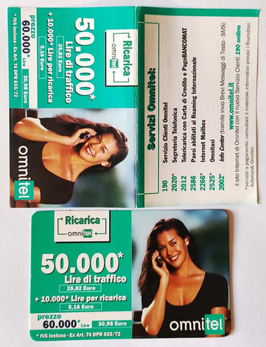 Ricarica phone card - phone, 50.000